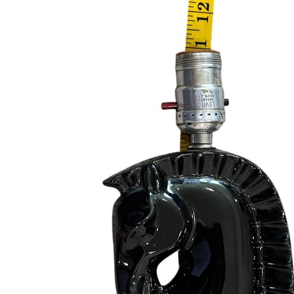 Vintage MCM Haeger Horse Head Matching Lamp Set - Picture 8 of 9